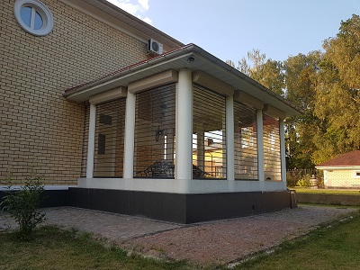 Прозрачные рольставни для террасы